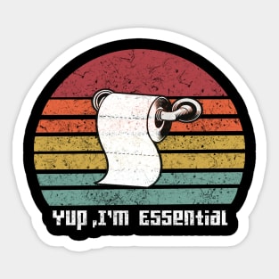 i'm essential paper toilet Sticker